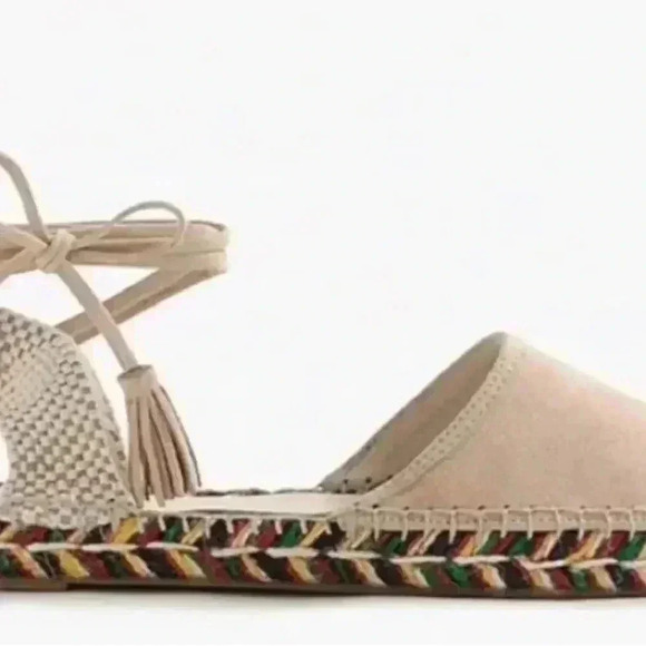 J. Crew Desert Canyon Espadrille Ankle wrap, tassel tie, Suede upper sho… ❤️ - Picture 10 of 10